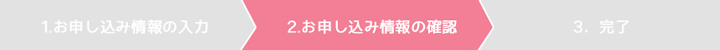 2.お申し込みの情報の確認