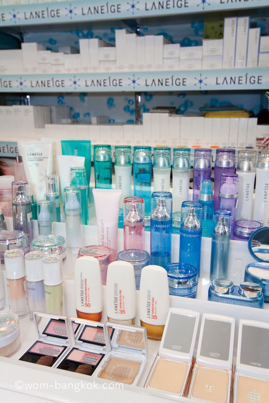 5.「LANEIGE」 (韓国の人気ブランド) は、都内百貨店に比べ30~40%安い 化粧品売り場