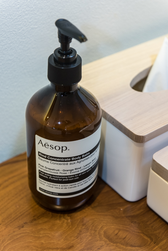 バスアメニティは全てオーストラリアのオーガニックブランド「Aesop(イソップ)」